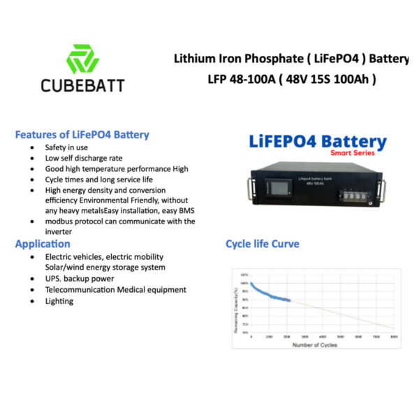 Baterai Lifepo4 48V 100Ah